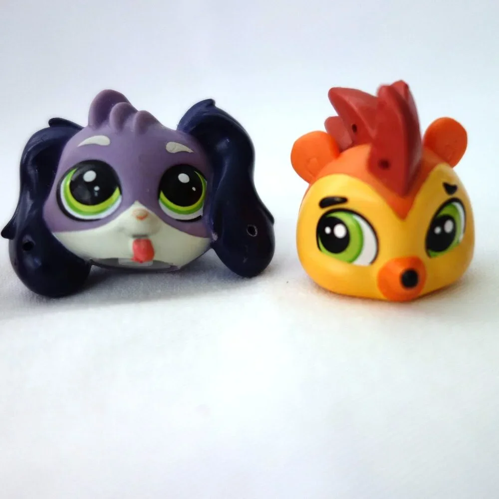 Authentic Littlest‎ Pet Shop LPS Mixed Lot of 4 Heads Only